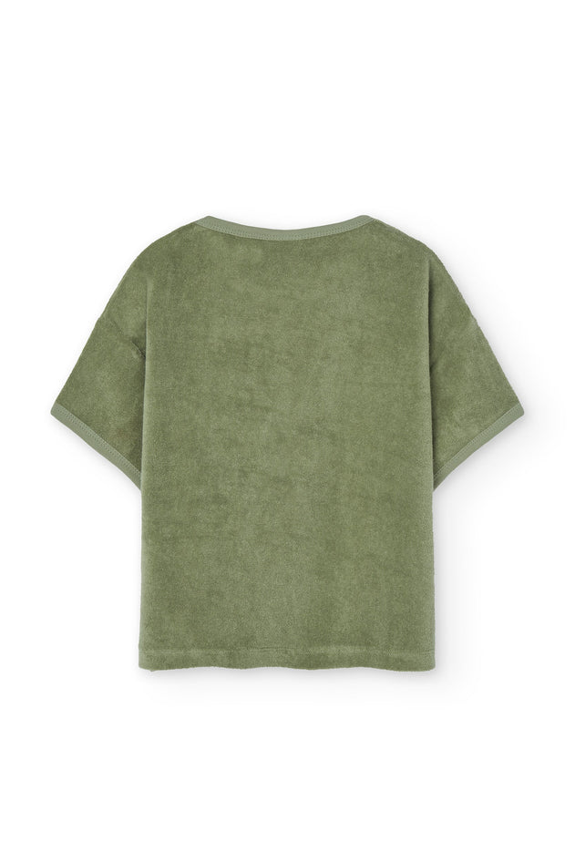 Kid's Harper Oversized Terry T-Shirt Green