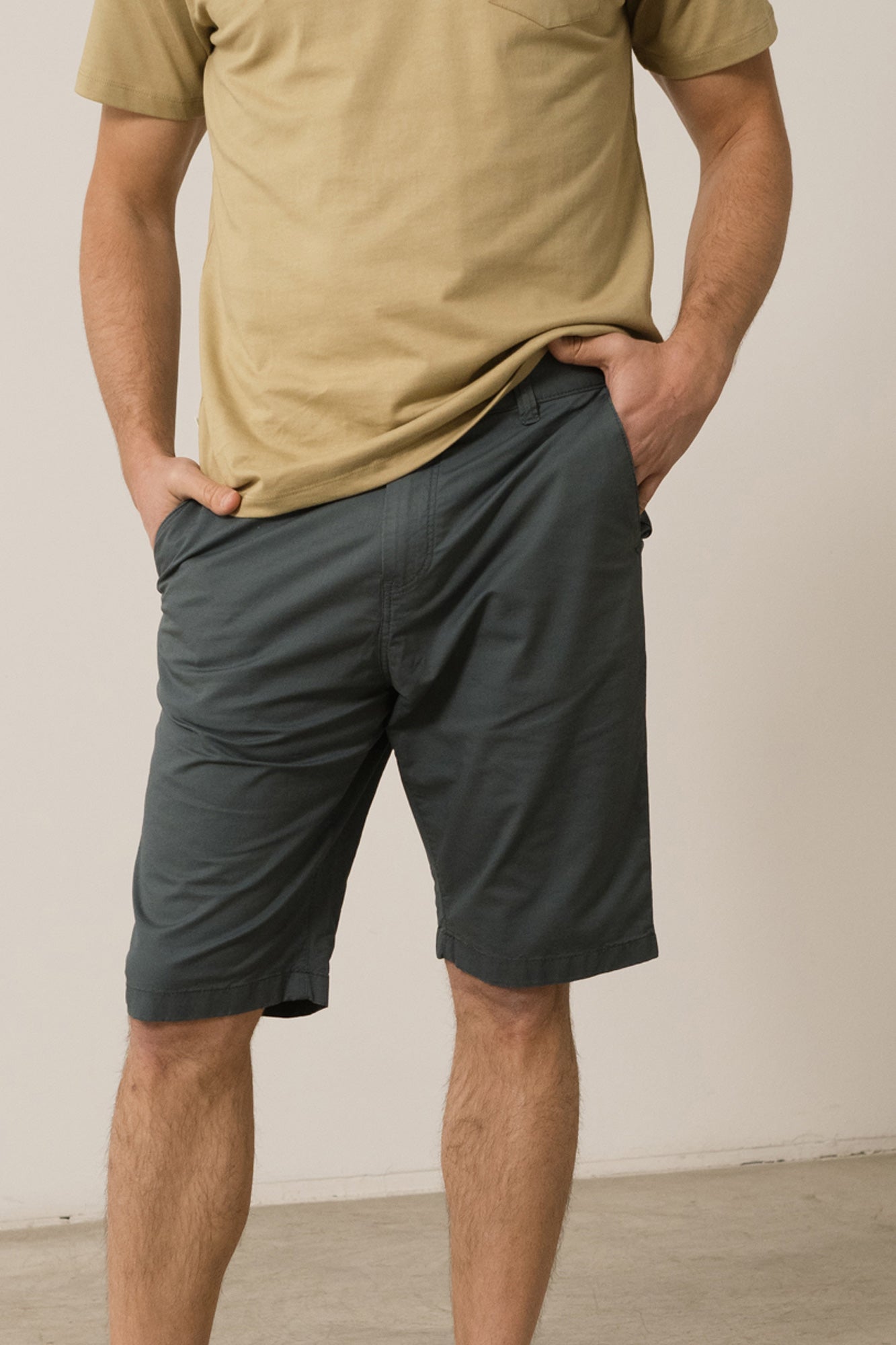 Men's Hans Linen Blend Bermuda Shorts Blue