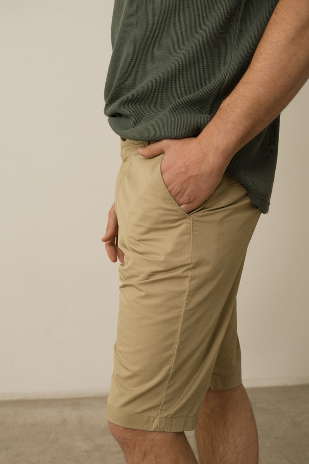 Hans Puuvillashortsit Khaki