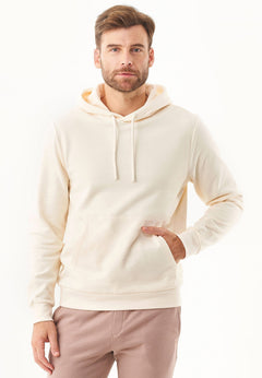 Hoolden Soft Touch Organic Cotton Hoodie Off White