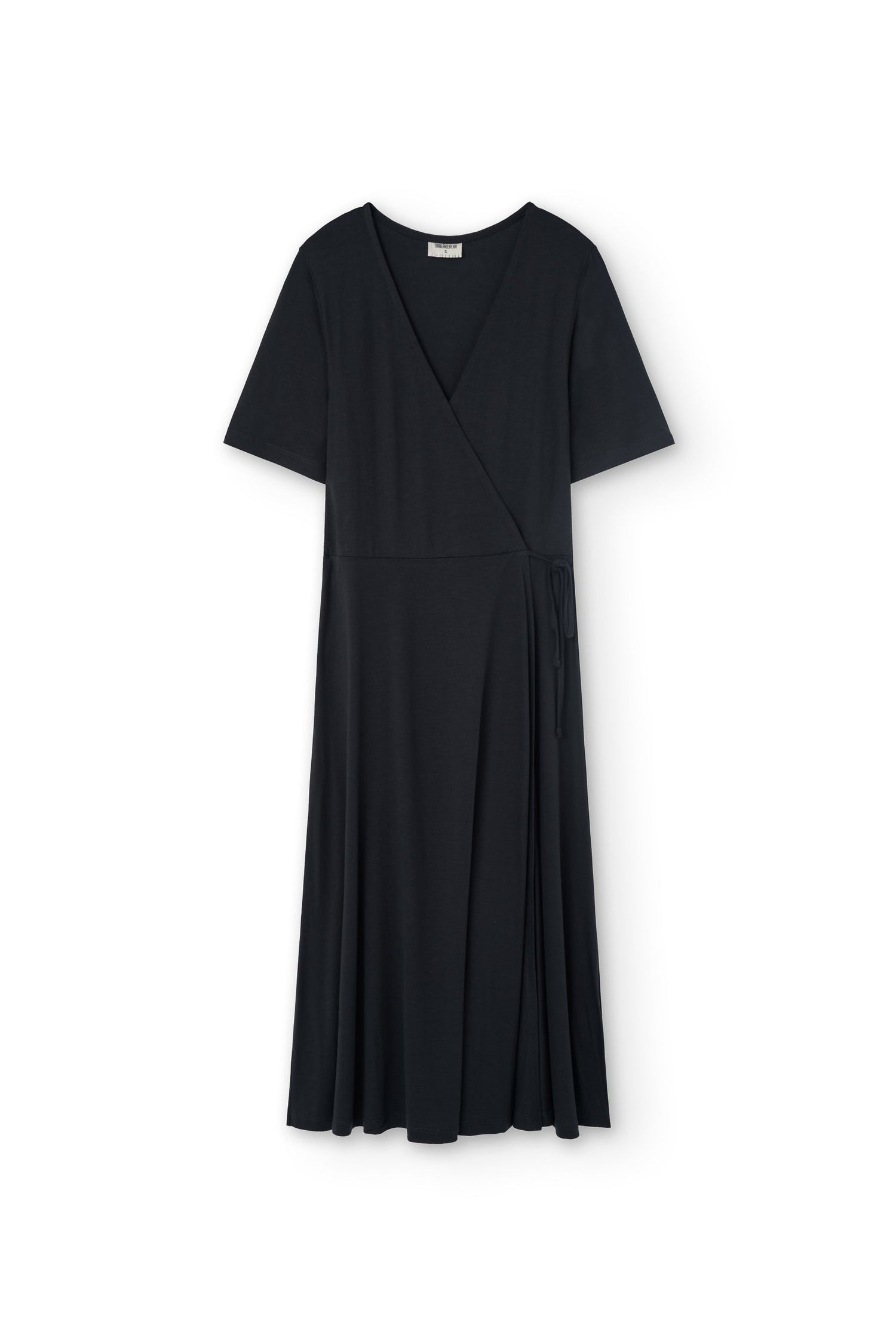 Helen Tencel Wrap Dress Black