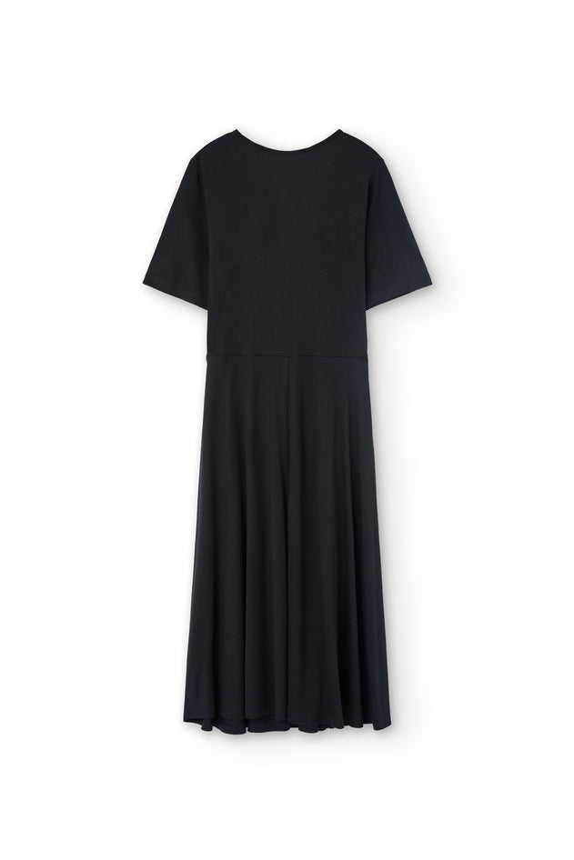 Helen Tencel Wrap Dress Black