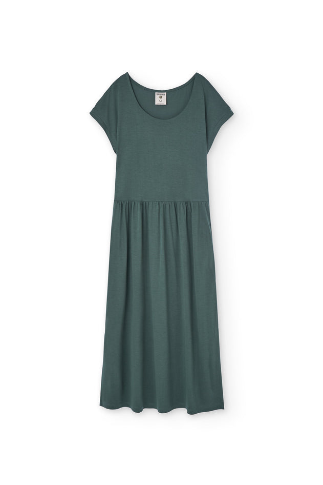 Hanna Tencel Long Dress Blue