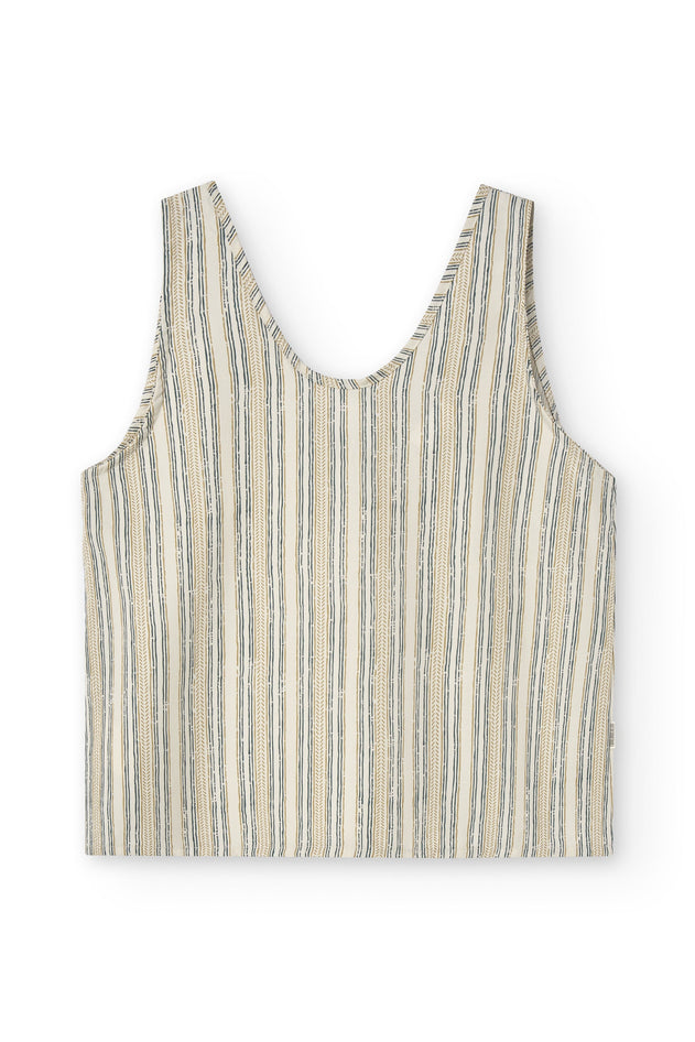 Holly Tencel Strap Top Trace Print
