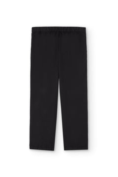 Henna Oversized Linen Blend Pants In Black