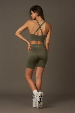 Halo Biker Shorts Khaki