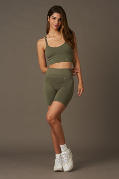 Halo Biker Shorts Khaki