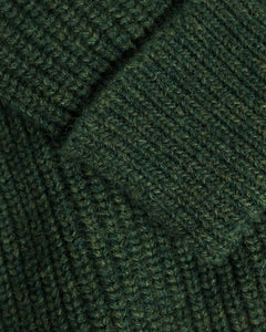 Heavy Knit Troyer Green