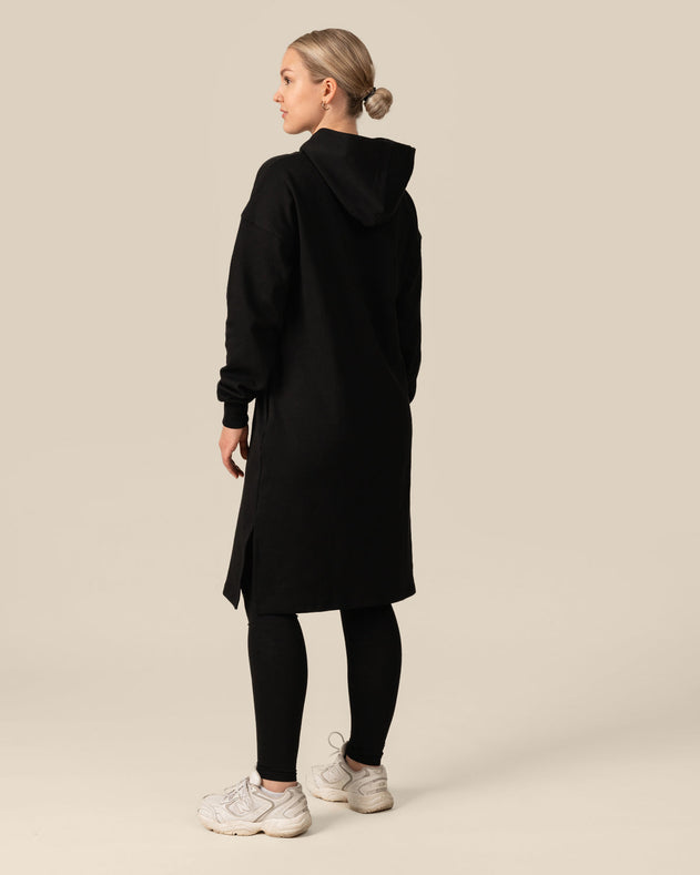 Toive Hoodie Dress Black