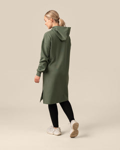 Toive Hoodie Dress Sage Green