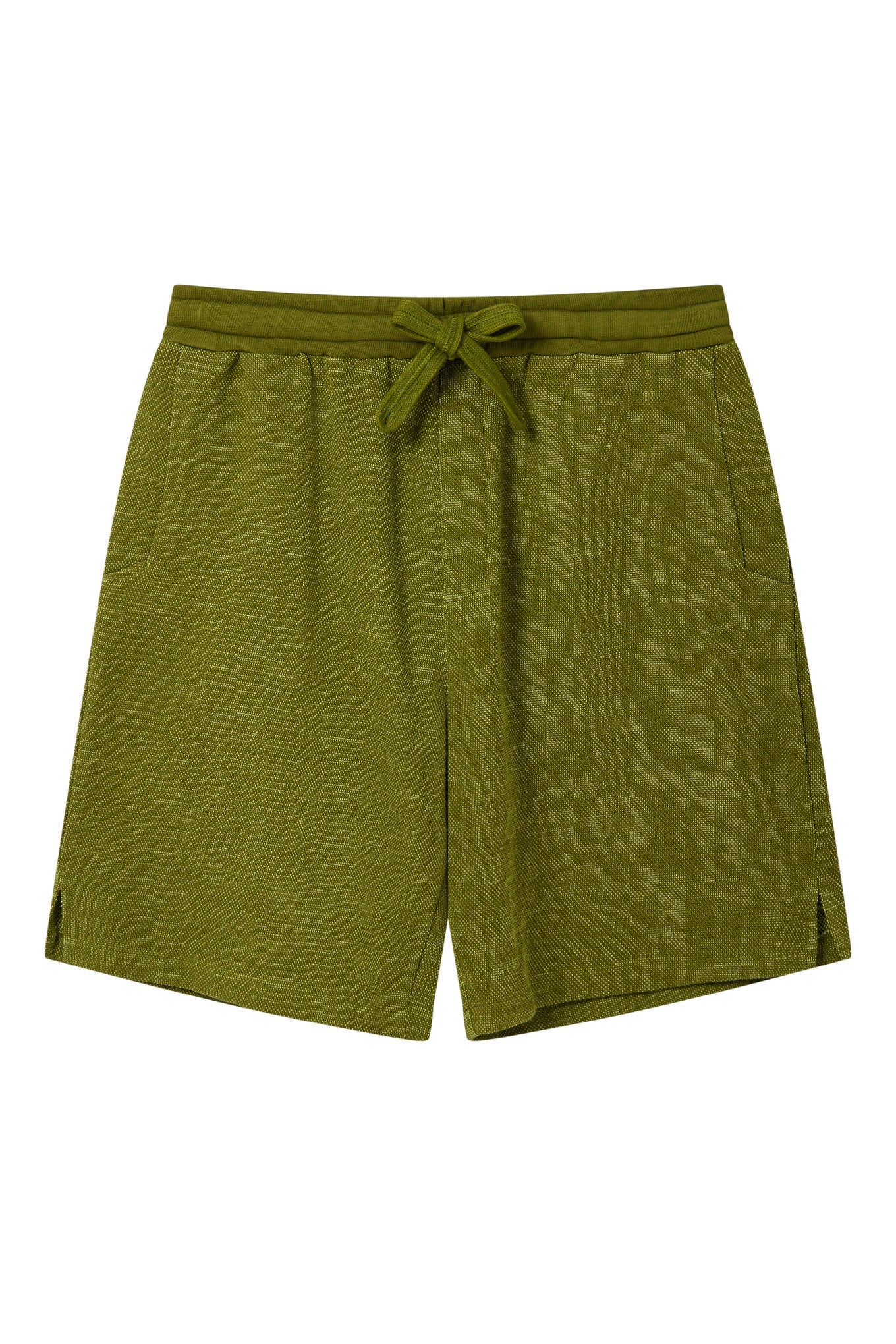 Calum Organic Cotton Shorts Green Melange