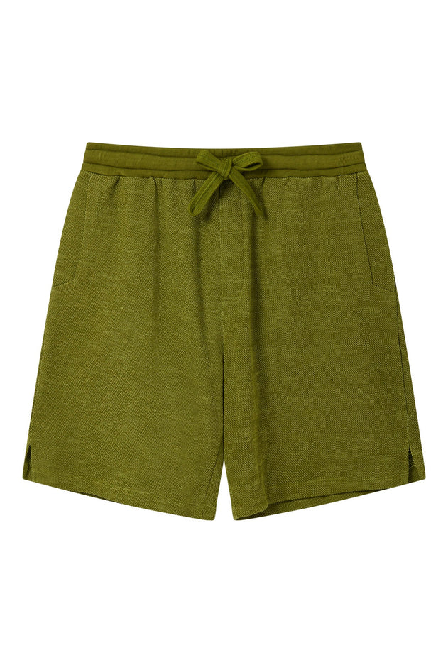 LEAH - Organic Cotton Sweat Shorts - Green