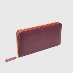 Kivik Apple Leather Long Zip Wallet