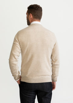 The Rodna 100% Wool Crewneck Natural Beige