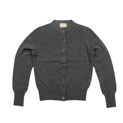 Merino Cashmere Knit Cardigan Grey