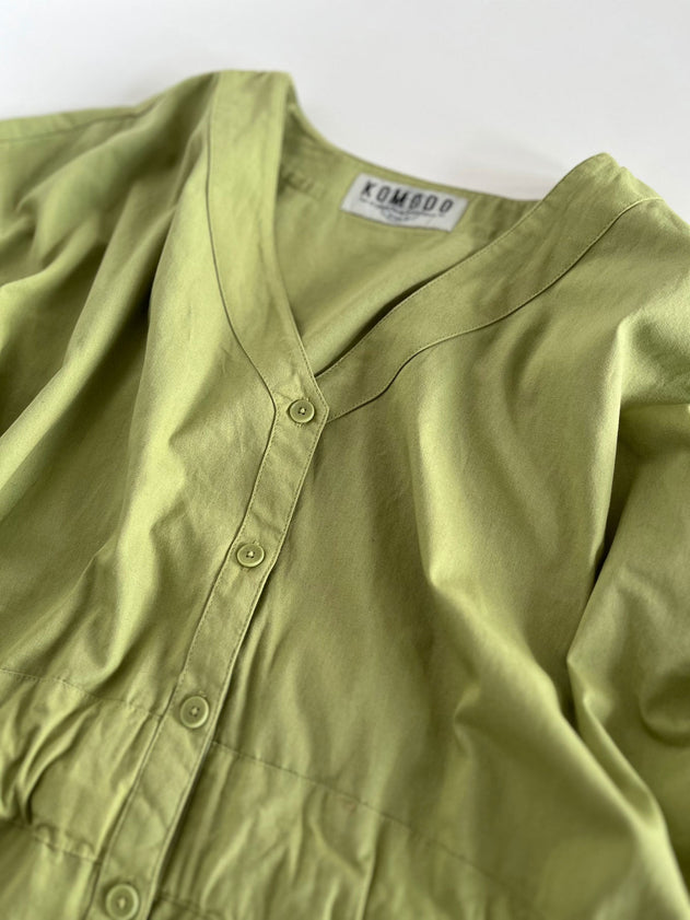 Dusk Organic Cotton Dress Sage