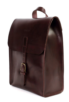 Leather Backpack Mod 120 Cuoio Dark Brown