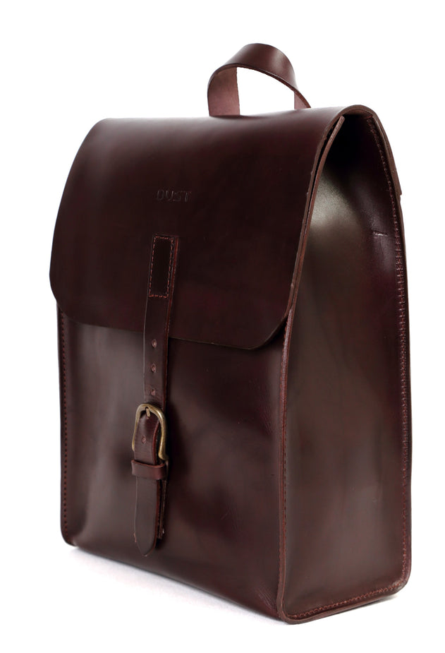 Leather Backpack Mod 120 Cuoio Dark Brown
