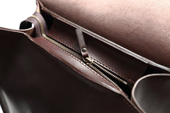 Leather Backpack Mod 120 Cuoio Dark Brown