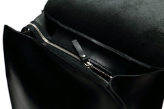 Leather Backpack Mod 120 Cuoio Black