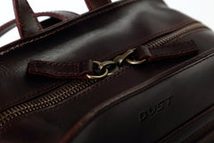 Leather Backpack Mod 136 Cuoio Dark Brown