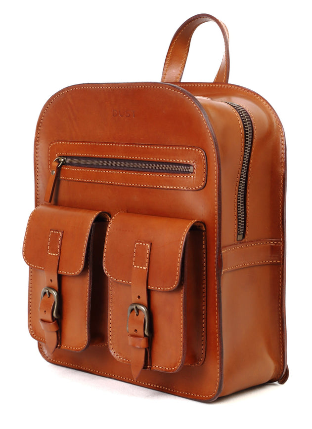 Leather Backpack mod 136 Cuoio Brown