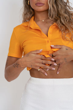 Alice Short Sleeve Shirt Orange