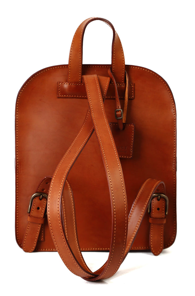 Leather Backpack mod 136 Cuoio Brown