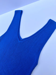 Yana Knitted Top Sapphire Blue