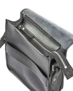 Leather Messenger Mod 114 Black