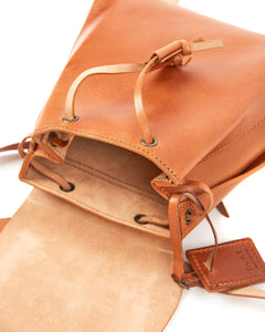 Leather Backpack Mod 130 Cuoio Brown