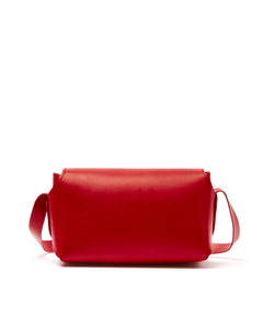 The Small Box Leather Bag Red