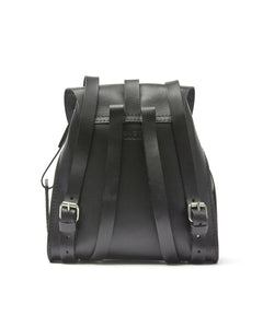Leather Backpack Mod 130 Cuoio Black