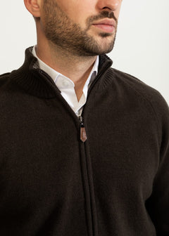 The Rodna 100% Wool Cardigan Bronz Brown