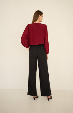 Wide Leg Trousers Black