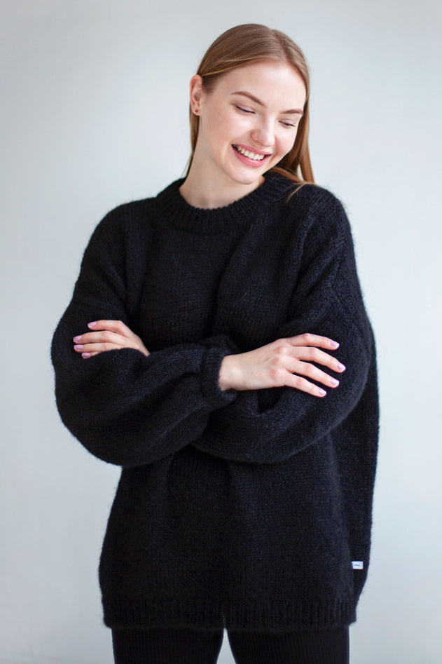 Melody Mohair Jumper Black