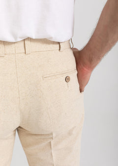 The Romana Linen Cotton Trousers Natural