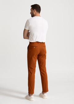 The Romana Denim Cotton Trousers Caramel