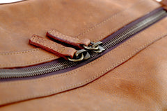 Leather Duffle Bag Mod 144 Heritage Brown