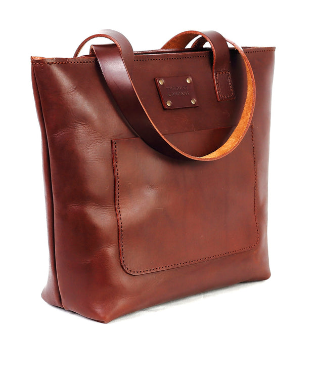 Leather Tote Mod 147 Dark Brown