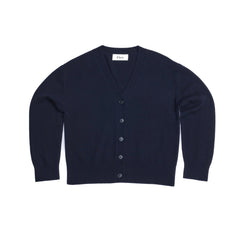 Heavy Merino-Cashmere Cardigan Navy