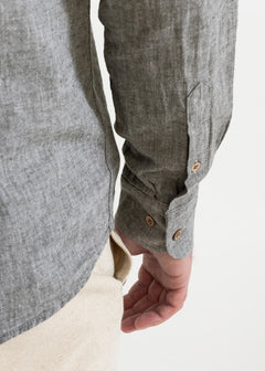 The Godeanu Linen Shirt Grey