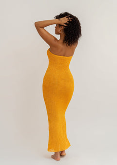 Tangerine Tube Dress Orange