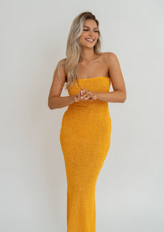 Tangerine Tube Dress Orange