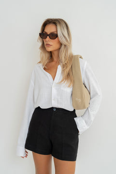 Miles Viscose Linen Shirt Beige