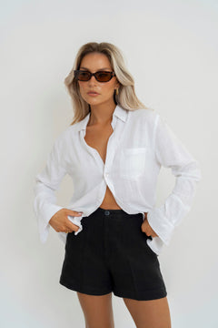 Miles Viscose Linen Shirt Beige