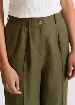 Women's Figa Linen Set  Khaki