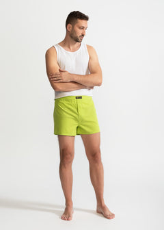 The Cotton Boxer Shorts Pistachio Green