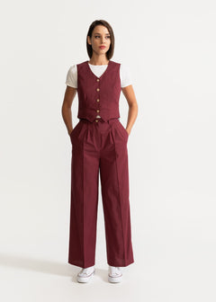 Women's Figa Organic Cotton Set  Burgundy