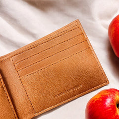 Apple Leather Classic Wallet with RFID Protection